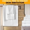 EcoNour Luxury 4-Pack White Turkish Cotton Bath Towels, 550 GSM 100% Cotton – 27×54 Inch, Ultra Soft, Quick Dry & Highly Absorbent for Bathroom, Gym & Travel(White)