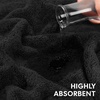EcoNour Luxury 4-Pack White Turkish Cotton Bath Towels, 550 GSM 100% Cotton – 27×54 Inch, Ultra Soft, Quick Dry & Highly Absorbent for Bathroom, Gym & Travel(Black)