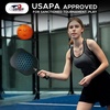 EcoNour Pickleball Paddles Set of 2/4 | USAPA Approved Fiberglass Surface Pickleball Set with 4 Pickleballs | 2 Cooling Towels and Pickleball Racket Storage Bag(Black (2 Pack))