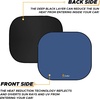 EcoNour Premium 2-Piece Foldable Spring RV Windshield Sunshade | Reflective 300T Nylon Keeps Your RV Cool | Front RVs, Trucks, Motorhomes, Large Bus | Large Side Window | XXL (Each 41″ x 50″)
