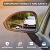 EcoNour Rectangle Blind Spot Mirror (2 Pack) – HD Glass Convex Rear View Mirror, Wide Angle with 360° Rotation & 30° Adjustable Sway, Stick-On Side Mirror for Car, SUV & Trucks(Rectangle)