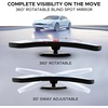 EcoNour Rectangle Blind Spot Mirror (2 Pack) – HD Glass Convex Rear View Mirror, Wide Angle with 360° Rotation & 30° Adjustable Sway, Stick-On Side Mirror for Car, SUV & Trucks(Rectangle)