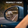 EcoNour Rectangle Blind Spot Mirror (2 Pack) – HD Glass Convex Rear View Mirror, Wide Angle with 360° Rotation & 30° Adjustable Sway, Stick-On Side Mirror for Car, SUV & Trucks(Circle)