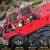 EcoNour Roof Top Sunshade for Jeep Wrangler JKU with Car Windshield Sunshade | Compatible with 2007-2018 JK Bikini Top 4 Door | Front & Rear Top Cover Blocks UV & Wind Blast | Durable PVC Black Mesh