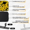 EcoNour Semi Truck Printed Sun Shade for Windshield | UV Sun Protector & Heat Blocker Sunshade | 240T Front Window Shades Accessories | Best for Commercial & Big Rig Semi Truck(Large-BW)