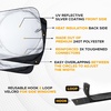 EcoNour Semi Truck Printed Sun Shade for Windshield | UV Sun Protector & Heat Blocker Sunshade | 240T Front Window Shades Accessories | Best for Commercial & Big Rig Semi Truck(Large-Standard)
