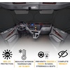 EcoNour Semi Truck Printed Sun Shade for Windshield | UV Sun Protector & Heat Blocker Sunshade | 240T Front Window Shades Accessories | Best for Commercial & Big Rig Semi Truck(Large-Standard)