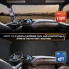 EcoNour Semi Truck Printed Sun Shade for Windshield | UV Sun Protector & Heat Blocker Sunshade | 240T Front Window Shades Accessories | Best for Commercial & Big Rig Semi Truck(Large-BW)