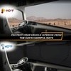 EcoNour Semi-Truck Printed Sun Shade for Windshield and Side Windows | Vintage Camo Flag 240T Sunshade to Block UV/Sun Heat Rays | Best for Semi, Commercial & Big Rig Trucks