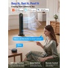 EcoNour Smart Tower Fan with WiFi & Alexa Control, 42Inch Personal Fan, 120° Oscillation, Powerful Whole-Room Airflow, 28dB Quiet DC Motor, 12 Speeds & 4 Modes, 1500 RPM Fan for Bedroom, Home&Office