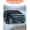 EcoNour Snow Cover for Toyota Tacoma | Heavy-Duty Windshield Cover for Ice and Snow Protection | 600D Oxford Winter Car Cover with S-Hook Straps(Fit for Chevrolet Tahoe)
