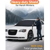 EcoNour Snow Cover for Toyota Tacoma | Heavy-Duty Windshield Cover for Ice and Snow Protection | 600D Oxford Winter Car Cover with S-Hook Straps(Fit for Chrysler 300)