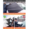 EcoNour Snow Cover for Toyota Tacoma | Heavy-Duty Windshield Cover for Ice and Snow Protection | 600D Oxford Winter Car Cover with S-Hook Straps(Fit for Chevrolet Trax)