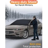 EcoNour Snow Cover for Toyota Tacoma | Heavy-Duty Windshield Cover for Ice and Snow Protection | 600D Oxford Winter Car Cover with S-Hook Straps(Fit for Chevrolet Malibu)
