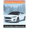 EcoNour Snow Cover for Toyota Tacoma | Heavy-Duty Windshield Cover for Ice and Snow Protection | 600D Oxford Winter Car Cover with S-Hook Straps(Fit for Ford Fusion)
