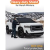 EcoNour Snow Cover for Toyota Tacoma | Heavy-Duty Windshield Cover for Ice and Snow Protection | 600D Oxford Winter Car Cover with S-Hook Straps(Fit for GMC Acadia)