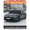 EcoNour Snow Cover for Toyota Tacoma | Heavy-Duty Windshield Cover for Ice and Snow Protection | 600D Oxford Winter Car Cover with S-Hook Straps(Fit for Hyundai Sonata)