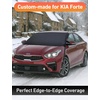 EcoNour Snow Cover for Toyota Tacoma | Heavy-Duty Windshield Cover for Ice and Snow Protection | 600D Oxford Winter Car Cover with S-Hook Straps(Fit for Kia Forte)