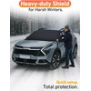 EcoNour Snow Cover for Toyota Tacoma | Heavy-Duty Windshield Cover for Ice and Snow Protection | 600D Oxford Winter Car Cover with S-Hook Straps(Fit for Kia Sportage)