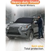 EcoNour Snow Cover for Toyota Tacoma | Heavy-Duty Windshield Cover for Ice and Snow Protection | 600D Oxford Winter Car Cover with S-Hook Straps(Fit for Lexus GX 460)