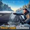 EcoNour Snow Cover for Toyota Tacoma | Heavy-Duty Windshield Cover for Ice and Snow Protection | 600D Oxford Winter Car Cover with S-Hook Straps(Fit for Toyota Tacoma)