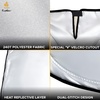 EcoNour Tesla Model 3 Windshield Sunshade | 240T Polyester for Tesla Model Y Sunshade | Windshield Visor with Superior UV Protection for Tesla Windshield Sunshade | Tesla Accessories for Summer