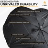EcoNour Umbrella Sunshade + Side Window Sunshade | Reflects UV Rays | Retractable Roller for Kids