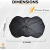 EcoNour Umbrella Sunshade + Side Window Sunshade | Reflects UV Rays | Retractable Roller for Kids