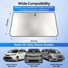 EcoNour Umbrella Windshield Sun Shade for Car | Foldable UV Blocker Front Windshield Sunshade | Umbrella Shade Accessories with Storage Pouch | Full Size SUVs & Pickup Truck & Van | Large – 61″x35″
