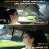 EcoNour Upgraded Car Visor Extender Sun Blocker | Polarized Anti-Glare Car | Windshield Visor Extension Offers Sun Glare Protection for Safe Driving | Driver and Passenger Side Sun Visor Extender(Transparent – Polarized)
