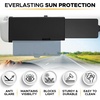 EcoNour Upgraded Car Visor Extender Sun Blocker | Polarized Anti-Glare Car | Windshield Visor Extension Offers Sun Glare Protection for Safe Driving | Driver and Passenger Side Sun Visor Extender(Transparent – Polarized)