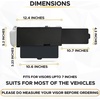 EcoNour Upgraded Car Visor Extender Sun Blocker | Polarized Anti-Glare Car | Windshield Visor Extension Offers Sun Glare Protection for Safe Driving | Driver and Passenger Side Sun Visor Extender(Transparent – Polarized)