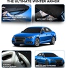EcoNour Windshield Cover for Ice and Snow | Easy-Install with Adjustable Hooks & Storage Bag | Ice & Snow Protection | Anti-Theft Windshield Covers