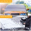EcoNour Windshield Cover for Ice and Snow with Storage Pouch | Exterior Thermal Windshield Cover for Snow & Sun Protection | 210T Polyester Vehicle Windshield Snow Covers (67 inches x 39 inches)