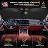 EcoNour Windshield Sun Shade | Front Window Sun Protector for UV Rays | Foldable Car Front Window Car Interior Accessories Fits Small Sedans, Mini SUVs & Hatchbacks | Medium (64 inches x 32 inches)