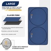 EcoNour Windshield Sun Shade| 300T Sun Shade for Truck| Foldable Truck Window Shade Blocks UV Rays & Sun Protects Interior Car Accessories| Universal Fits for Blue | X-Large (69″ x 35″)