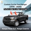 EcoNour Windshield Sun Shade Compatible for Ford Ranger 2019–2023 2024 | Front Window Shade for Midsize Pickup Truck | 4-Layer, 240T Sunshade Accessories | UV & Heat Reflector for Ranger Windshield