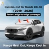 EcoNour Windshield Sun Shade Compatible for Mazda CX-30 2019–2025 2026 | Custom Fit Crossover Front Window Sunshade | Foldable Heat & UV Reflective Sun Visor