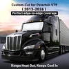 EcoNour Windshield Sun Shade Fit for 2013-2024 2025 2026 Peterbilt 579 Sun Shade, Front Window Sun Visor, UV Protection, Heat Blocker, Foldable Car Accessories(Fit for Peterbilt 579 2013–2026)