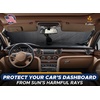 EcoNour Windshield Sun Shade Premium | Sunshade Protects Car Interior | Car Sun Shade Windshield Blocks UV Ray & car Accessories | Universal Fits Small Sedans | Mini SUV & Hatchbacks | Medium (64×32)