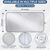 EcoNour Windshield Sun Shade with Mirror Cut + Car Window Shades for Baby (4 Pack)