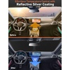 EcoNour Windshield Sunshade Compatible for Audi SQ8 2020-2023 2024 2025 | Sun Visor for Front Windshield & Window Sun Shade Cover, UV Heat Blocker & Protector, Car Accessories