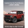 EcoNour Windshield Sunshade Compatible for Ford Bronco 2021-2024 2025 2026 | (Not for Bronco Sport) Sun Visor for Front Windshield & Window Sun Shade Cover, UV Heat Protector, Car Accessories
