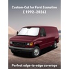 EcoNour Windshield Sunshade Compatible for Ford Econoline ESeries 1992-2026 | Van & Motorhome E-150 250 350 450 Sun Visor for Front Window Sun Shade Cover, UV Heat Blocker, Car Accessories