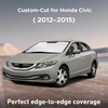 EcoNour Windshield Sunshade Compatible for Honda Civic 2012–2013 2014 2015 | Sun Visor for Front Windshield & Window Sunshade Cover, UV Heat Blocker & Protector, Car Accessories
