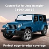 EcoNour Windshield Sunshade Compatible for Jeep Wrangler 1997-2016 2017 | Sun Visor for Front Windshield & Window Sun Shade Cover, UV Heat Blocker & Protector, Car Accessories