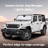 EcoNour Windshield Sunshade Compatible for Jeep Wrangler 2019-2025 2026 | Sun Visor for Front Windshield & Window Sun Shade Cover, UV Heat Blocker & Protector, Car Accessories