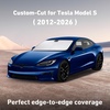 EcoNour Windshield Sunshade Compatible for Tesla Model S 2012-2025 2026 | Sun Visor for Front Windshield & Window Sun Shade Cover, UV Heat Blocker & Protector, Car Accessories