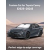 EcoNour Windshield Sunshade Compatible for Toyota Camry 2025 2026 | Hybrid, LE, SE, SE, XLE, XSE, TRD, Sun Visor for Front Windshield Sunshade Cover, UV Heat Protector, Car Accessories