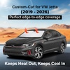 EcoNour Windshield Sunshade Compatible for Volkswagen VW Jetta 2019-2026 | Sun Visor for Front Windshield & Window Sun Shade Cover, UV Heat Blocker & Protector, Car Accessories